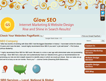 Tablet Screenshot of glowseo.com